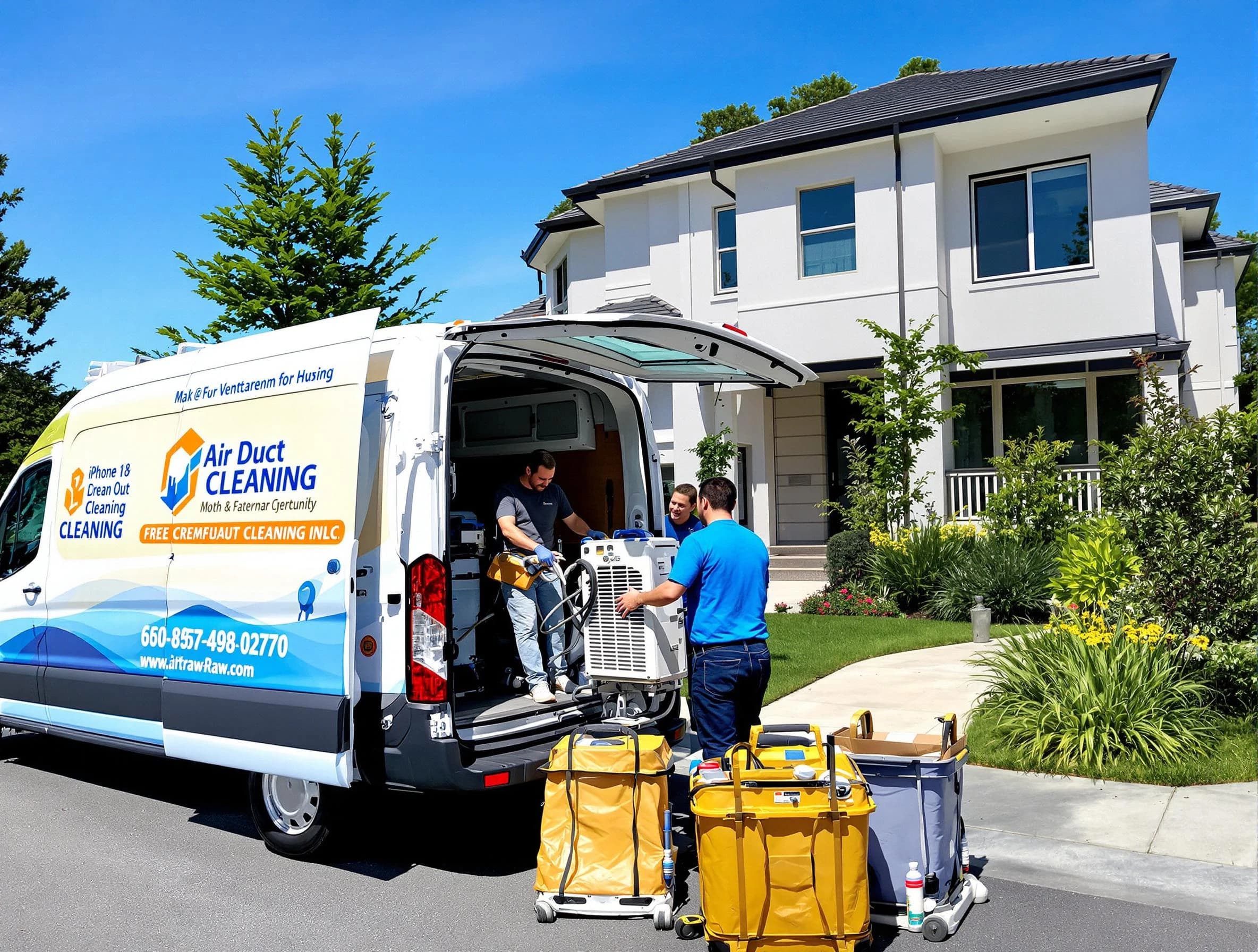Williamsburg Air Duct Cleaning technician performing professional air duct cleaning in Williamsburg