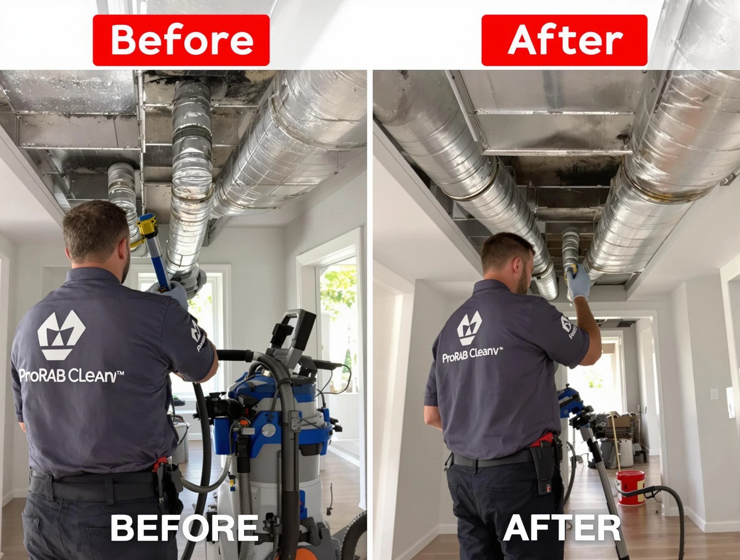 Williamsburg Air Duct Cleaning expert performing thorough residential duct cleaning in a Williamsburg home