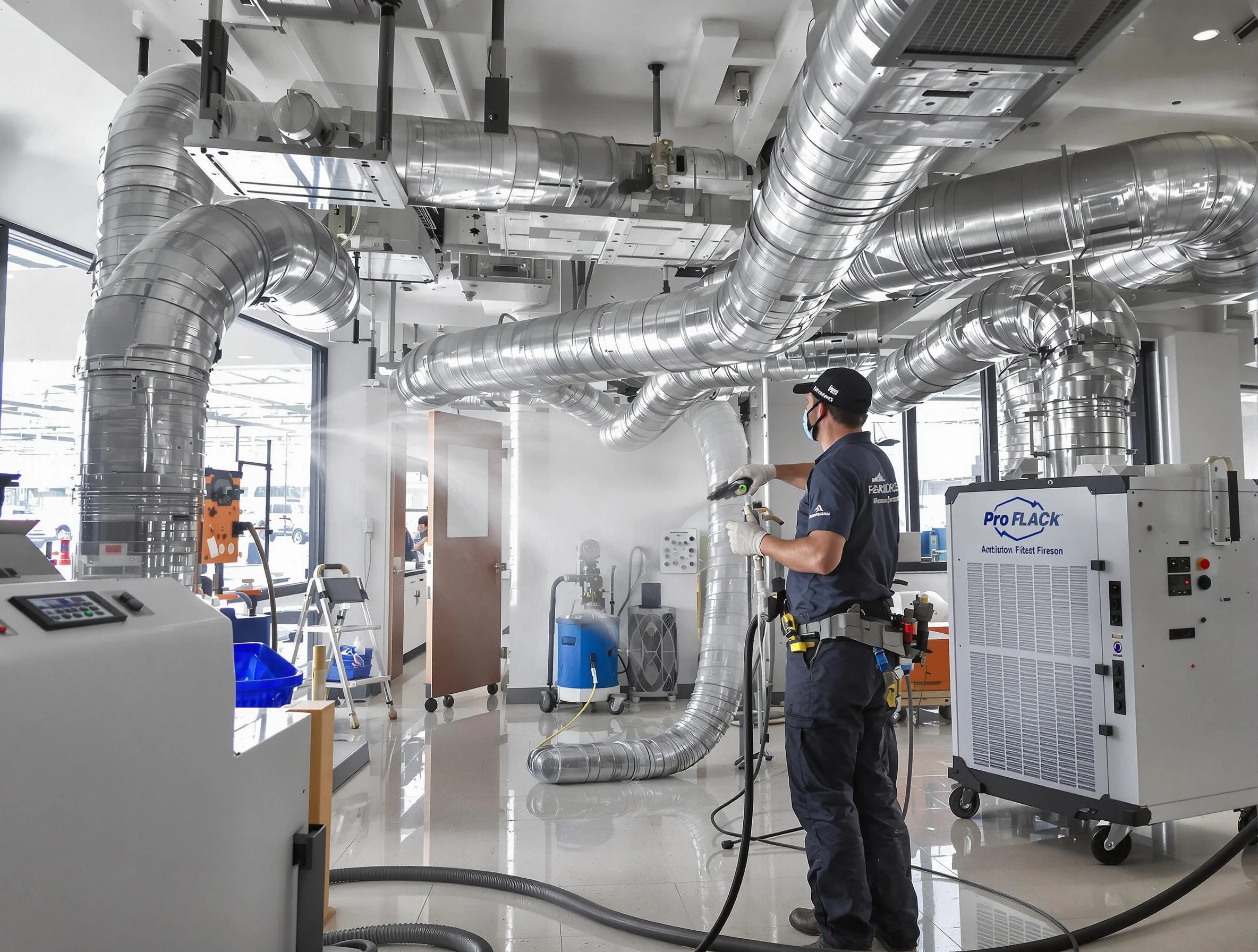 Negative Pressure Air Duct Cleaning in Williamsburg