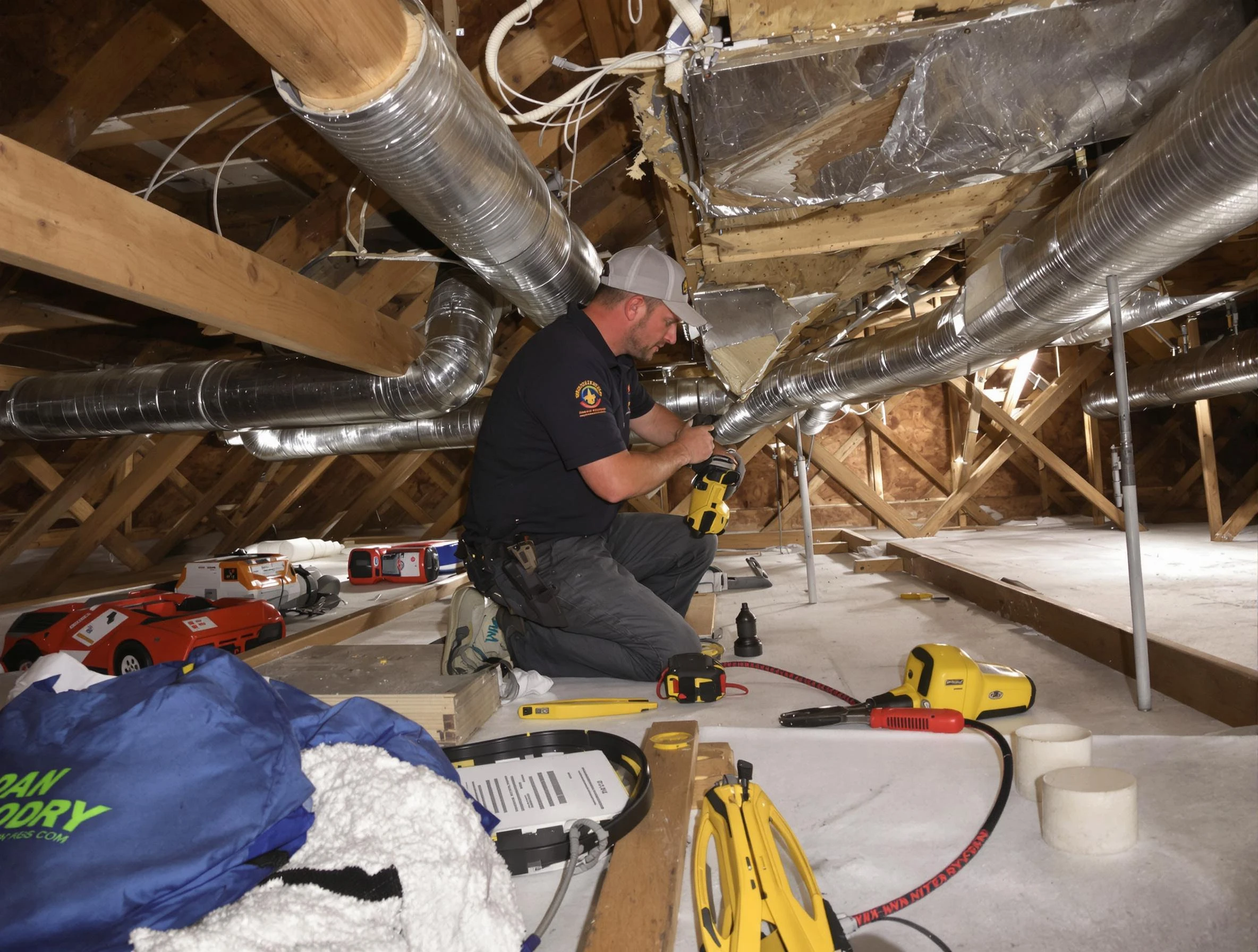 Professional air duct repair by Williamsburg Air Duct Cleaning in Williamsburg