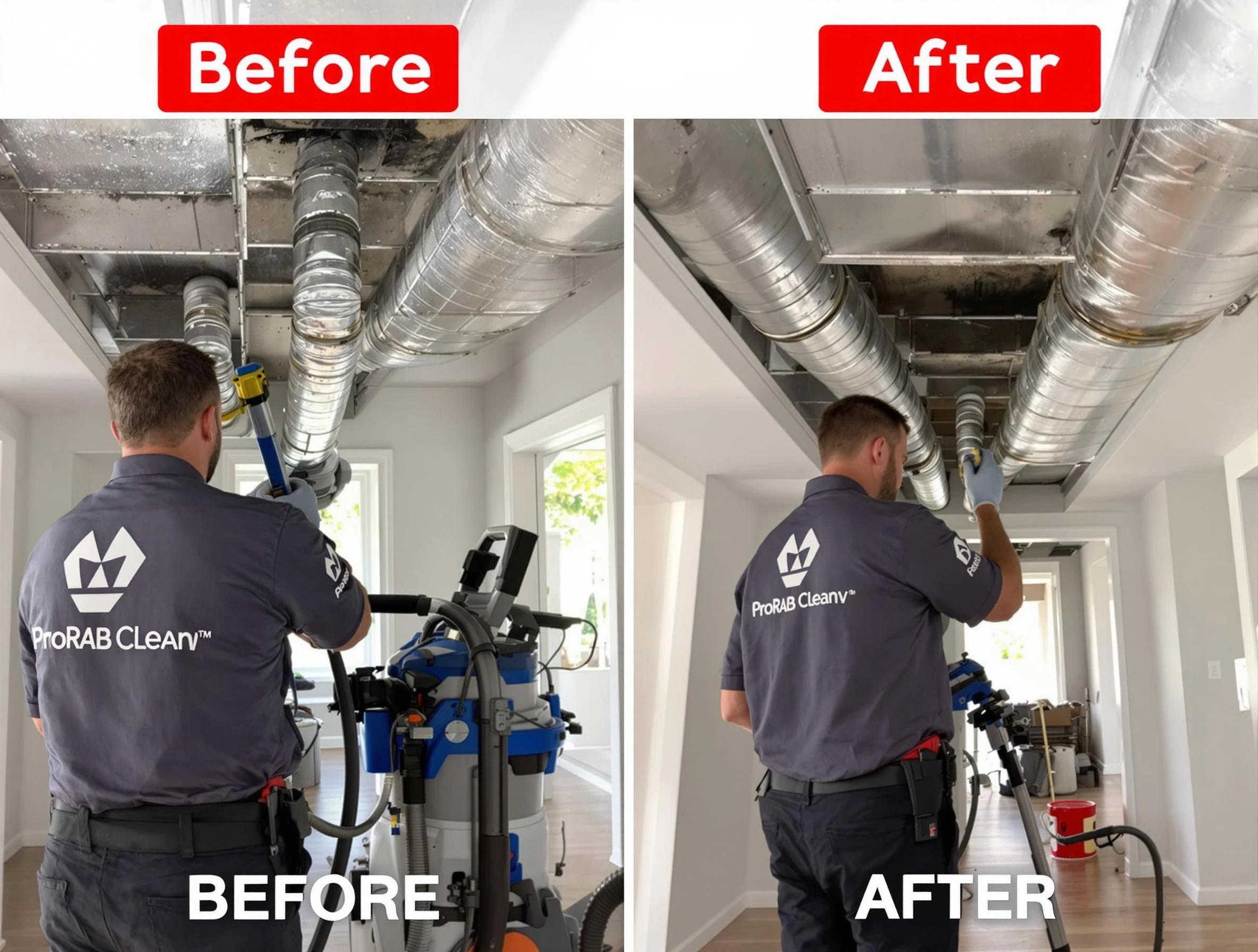 Williamsburg Air Duct Cleaning expert performing thorough residential duct cleaning in a Williamsburg home
